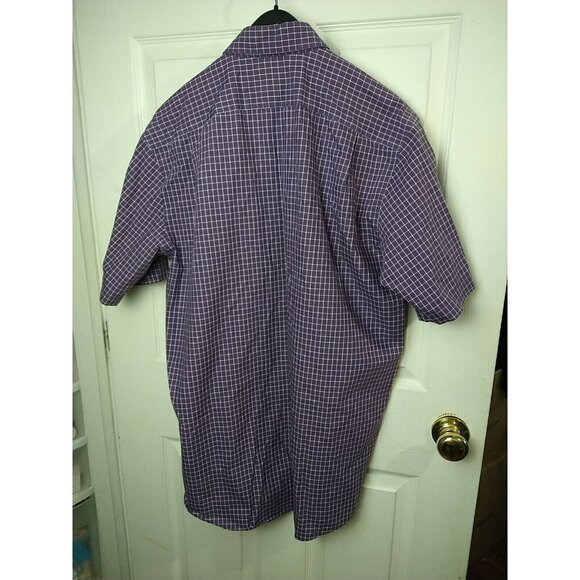 L.L. Bean Men's Purple White Shirt Sleeve Button Up Shirt. Size MT - Picture 11 of 11